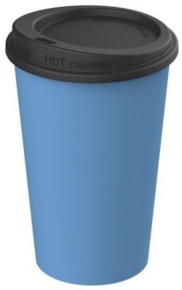 elasto Coffee-to-go-Becher 0,3 L Kaffeebecher mit Deckel robuster Mehrwegbecher, Made in Germany, BPA-frei, Teebecher, Coffee Mug, recycled Becher