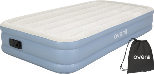 Avenli selbstaufblasende Luftmatratze / Luftbett 191 x 99 x 33 cm mit eingebauter Pumpe Bild 1