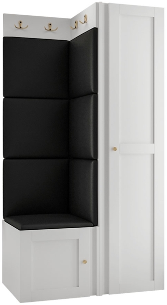 Garderoben-Set Rotuni XXV (Farbe: Weiß, Soft 011)