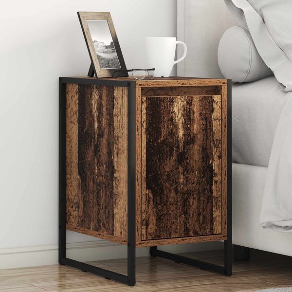 vidaXL Nachttisch Altholz 39,5 x 30 x 50 cm Holzwerkstoff 886650