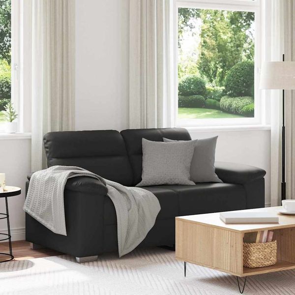 vidaXL 2-Sitzer-Sofa Schwarz 160x81x84 cm Kunstleder 4105337