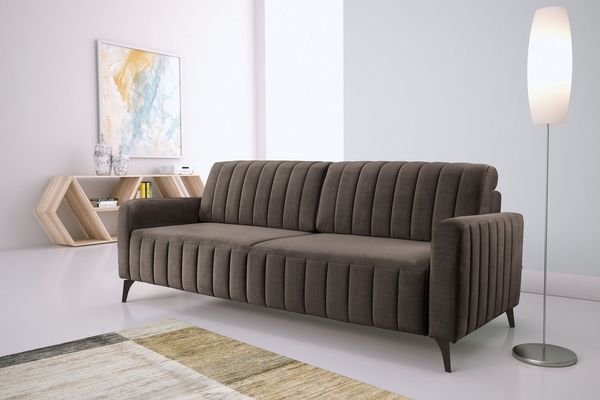 exxpo - sofa fashion 3-Sitzer Grande, hochwertiges Schlafsofa mit Microvelours-Bezug, OTTOs Choice, mit Bettfunktion und Bettkasten, komfortabler Federkern