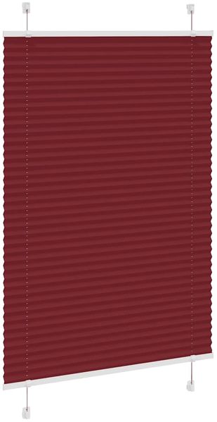 vidaXL Plissee Bordeauxrot 100x100 cm Stoffbreite 99,4 cm Polyester 4015228 Bild 3