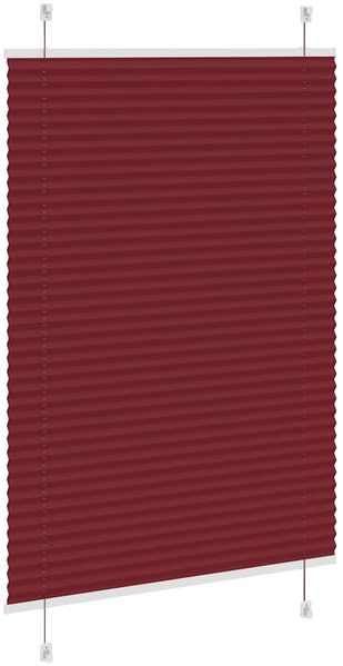 vidaXL Plissee Bordeauxrot 100x100 cm Stoffbreite 99,4 cm Polyester 4015228 Bild 4