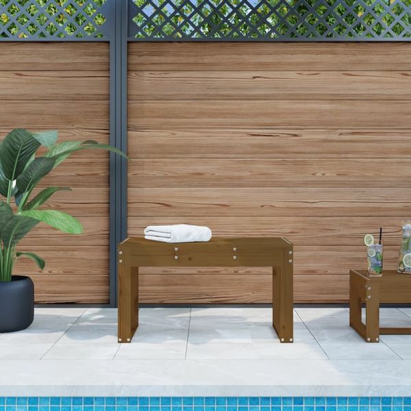 vidaXL Gartenbank Honigbraun 80x38x45 cm Massivholz Kiefer 825089