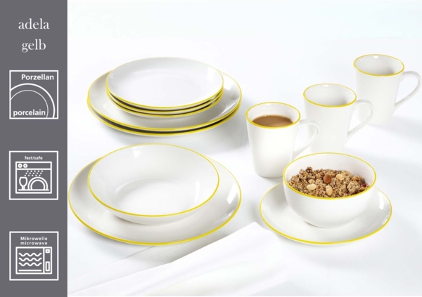 Ritzenhoff & Breker Adela Henkelbecher 300 ml 6er Set - gelb Bild 2