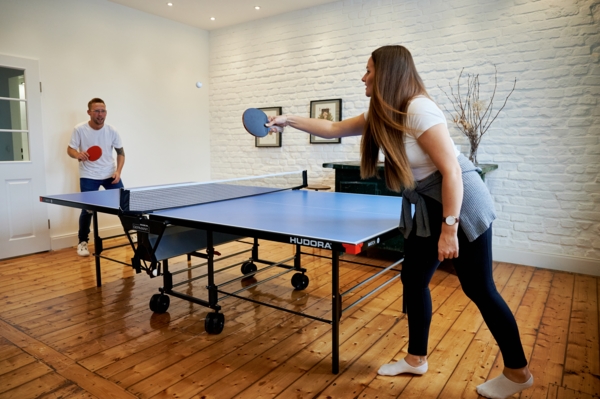 Hudora 'Match' Tischtennisplatte, Melaminharz blau, 185 x 274 x 92,5 cm Bild 19