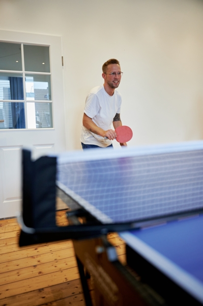 Hudora 'Match' Tischtennisplatte, Melaminharz blau, 185 x 274 x 92,5 cm Bild 17