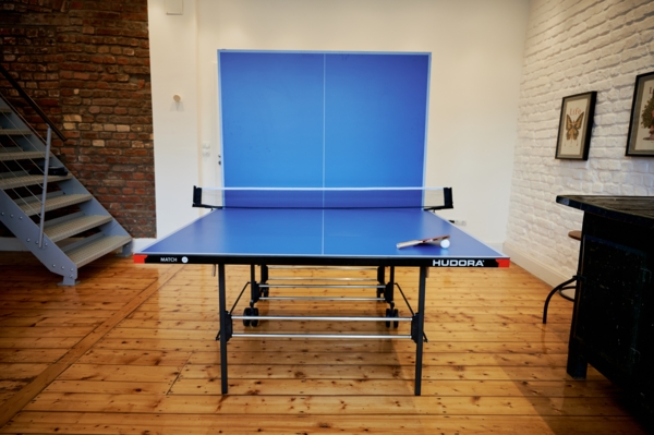 Hudora 'Match' Tischtennisplatte, Melaminharz blau, 185 x 274 x 92,5 cm Bild 15