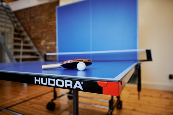 Hudora 'Match' Tischtennisplatte, Melaminharz blau, 185 x 274 x 92,5 cm Bild 14