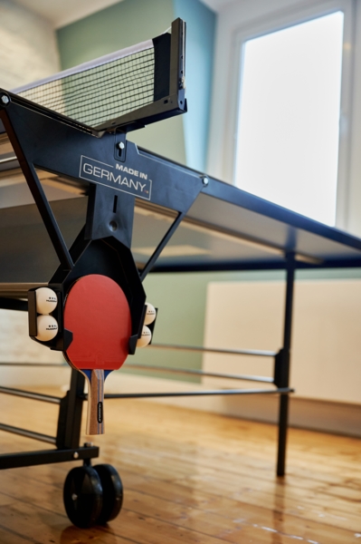 Hudora 'Match' Tischtennisplatte, Melaminharz blau, 185 x 274 x 92,5 cm Bild 12