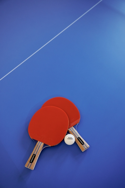 Hudora 'Match' Tischtennisplatte, Melaminharz blau, 185 x 274 x 92,5 cm Bild 7