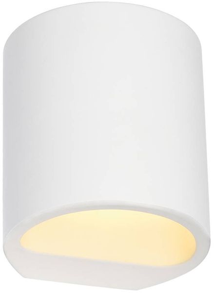 SLV No. 148016 PLASTRA Wandleuchte GL 104 ROUND weisser Gips G9 max. 42W