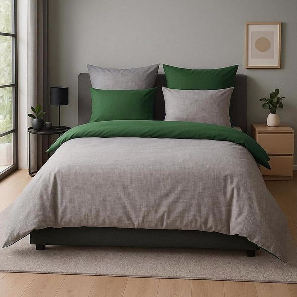 TRAUMSCHLAF Bettwäsche Texture, Mako Satin, 3 teilig, Mako-Satin mit sehr feiner Struktur