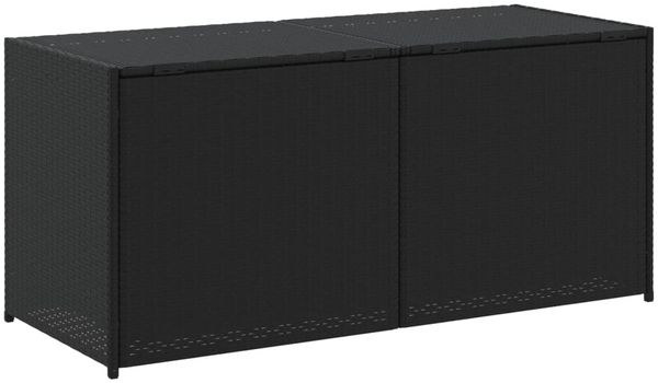 vidaXL Gartentruhe Schwarz 283L Poly Rattan 365312 Bild 6