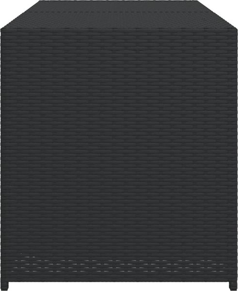 vidaXL Gartentruhe Schwarz 283L Poly Rattan 365312 Bild 5