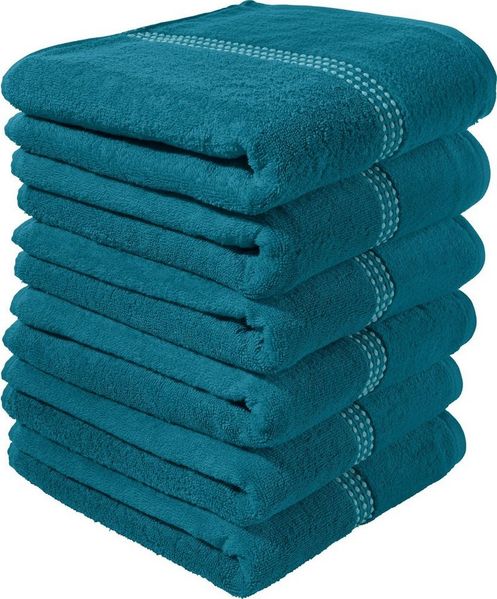 Erwin Müller Handtuch Handtuch "Mannheim" 6er-Pack, Frottier, Walk-Frottier Uni