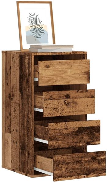 vidaXL Kommode Altholz-Optik 40x41x76 cm Holzwerkstoff 852868