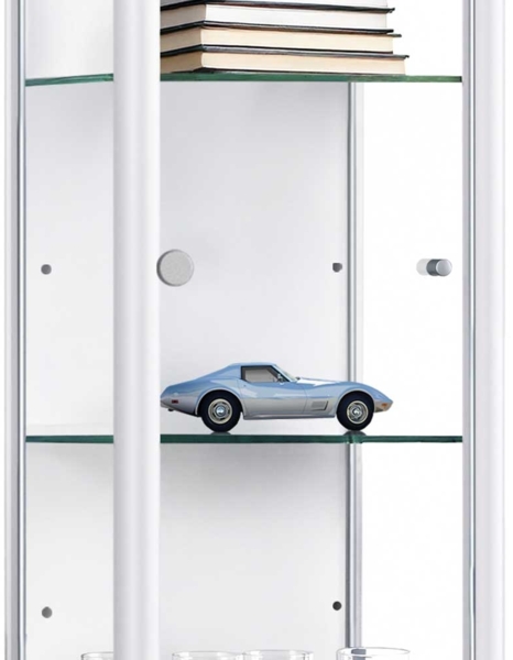 K-Möbel ESG Glasböden 4-er Set - Erweiterungsset für Glasvitrine