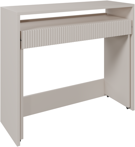 Selsey 'ZOOM' - Ausziehbarer Schreibtisch mit Schublade und Rillen, Kaschmir, 98 cm