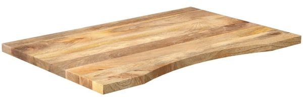vidaXL Schreibtischplatte mit Aussparung 80x50x2,5 cm Massivholz Mango 370192 Bild 2
