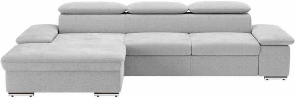 sit&more Ecksofa Valantine L-Form, B: 286 cm, mit Arm- & Kopfteilverstellung, optional mit Bettfunktion