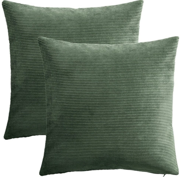 Erwin Müller Kissenbezug Kissenhülle "Glasgow" 2er-Pack, Cord Uni