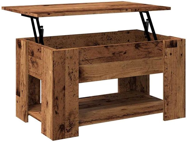 vidaXL Couchtisch Altholz-Optik 79x49x41 cm Holzwerkstoff 856928 Bild 9