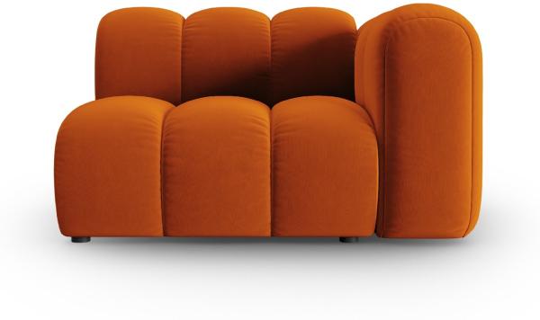 Micadoni Modul Lupine 1-Sitzer Rechts Samtstoff Terrakotta