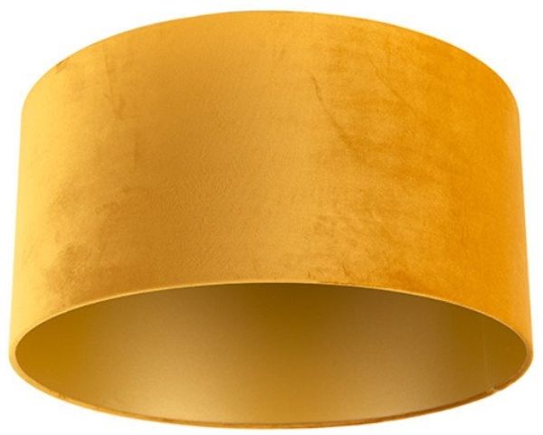 Qazqa Lampenschirm Cilinder velours
