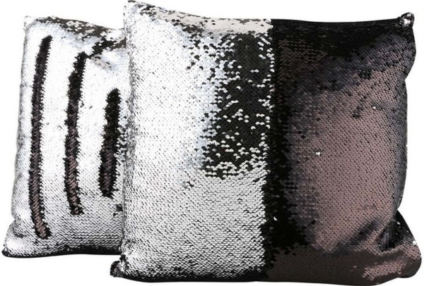 Jungengel Kissenbezug 4x Pailletten Kissenbezüge Dekokissen Couchkissen Glitzerkissen, 40x40cm, 12x Farben & Modelle, Modekissen Bild 4