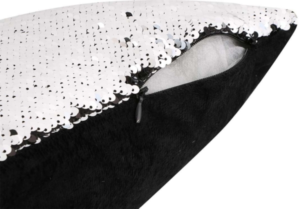 Jungengel Kissenbezug 4x Pailletten Kissenbezüge Dekokissen Couchkissen Glitzerkissen, 40x40cm, 12x Farben & Modelle, Modekissen Bild 3