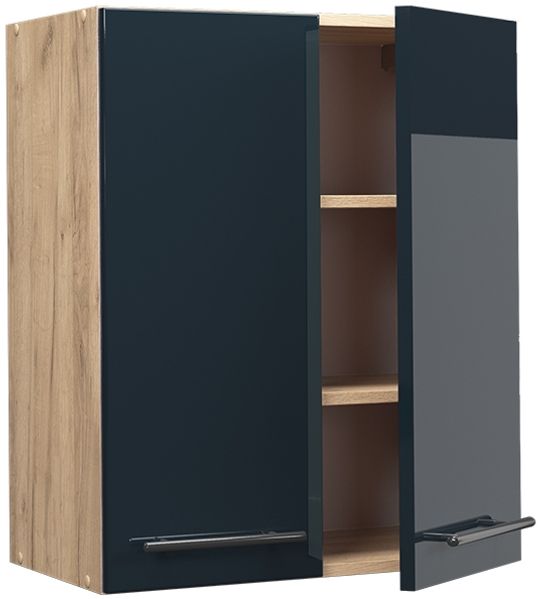 Hängeschrank Fame-Line Dunkelblau Hochglanz 60 cm Vicco Bild 4
