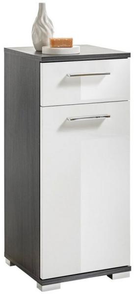 Midischrank 'Orlando', Weiß Hochglanz-Pinie