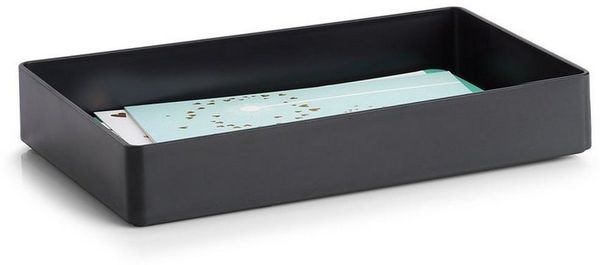 Zeller Present Organizer Universal-Organizer, Kunststoff, schwarz, 24 x 15,2 x 4 cm