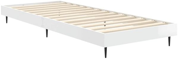 vidaXL Bettgestell Hochglanz-Weiß 75x190 cm Holzwerkstoff 832311 Bild 5