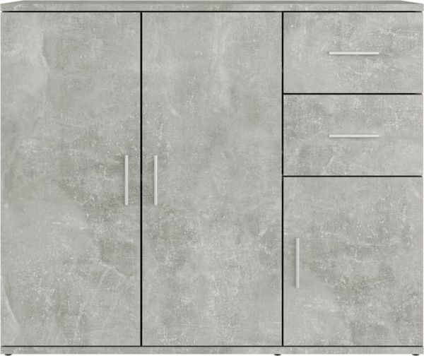 vidaXL Sideboard Betongrau 91x29,5x75cm Holzwerkstoff 823273 Bild 12