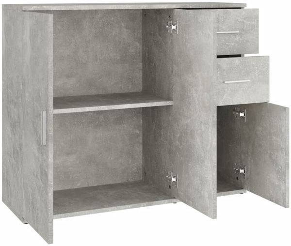 vidaXL Sideboard Betongrau 91x29,5x75cm Holzwerkstoff 823273 Bild 4