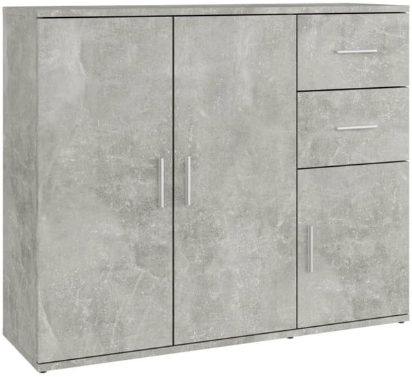 vidaXL Sideboard Betongrau 91x29,5x75cm Holzwerkstoff 823273 Bild 10