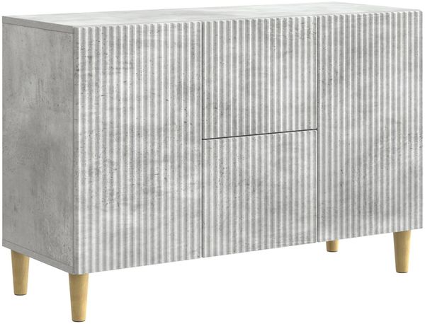 vidaXL Sideboard Betongrau 89 x 34,5 x 60 cm Holzwerkstoff 894658