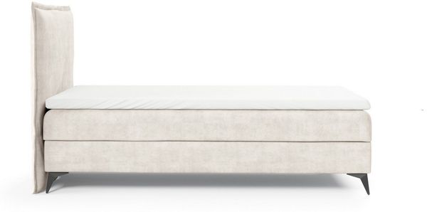 Best for Home Boxspringbett K16 Single SLIM mit Bettkasten & Bonellfederkernmatratze, Topper H3 (Einzelbett, Polsterbett, Juniorbett, Hotelbett, versch. Größen, 70x200 80x200 90x200 100x200 cm), mit oder ohne Topper, Flexible Liefermöglichkeiten, Handw...