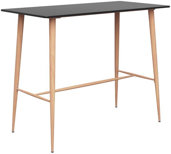 Bartisch, Stehtisch, Bistrotisch Schwarz 120 x 60 x 105 cm