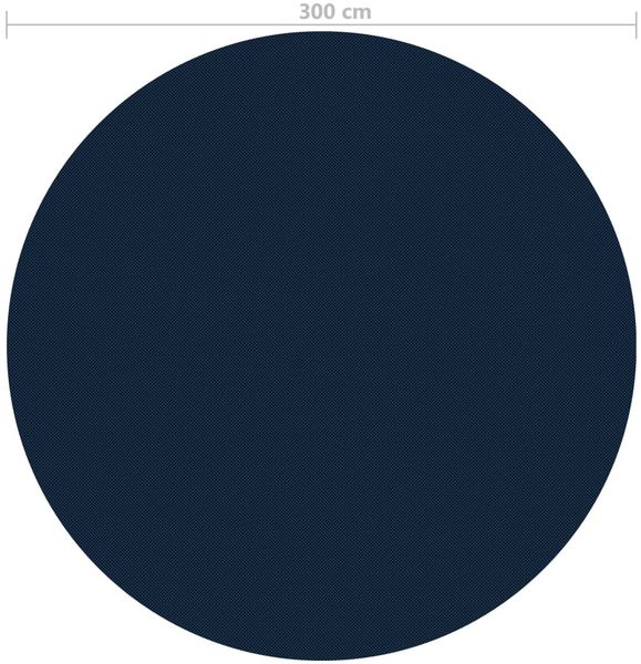 vidaXL Treibende Pool-Solarplane PE 300 cm Schwarz und Blau 92973 Bild 5