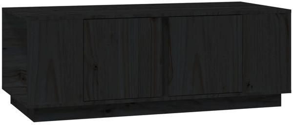 vidaXL Couchtisch Schwarz 110 x 50 x 40 cm Massivholz Kiefer [814433] Bild 2
