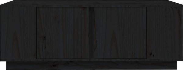 vidaXL Couchtisch Schwarz 110 x 50 x 40 cm Massivholz Kiefer [814433] Bild 5