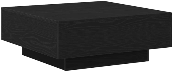 vidaXL Couchtisch Schwarz Eichen-Optik 80 x 80 x 31 cm 862999