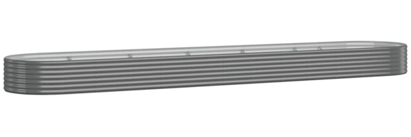 vidaXL Hochbeet Verzinkter Stahl 507x100x36 cm Grau 319009