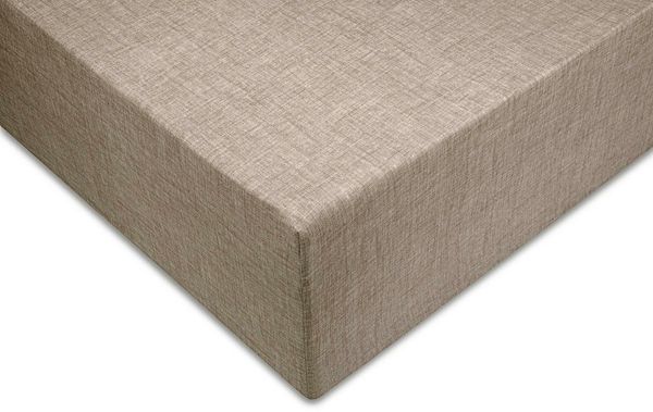 ZO HOME Spannbettlaken Lino, Renforcé, Gummizug: rundum, (1 Stück), Laken aus 100% Baumwolle, Leinen Optik, Print, Betttuch ab 90x200
