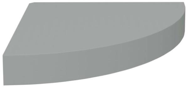 vidaXL Eck-Schweberegale 2 Stk. Grau 25x25x3,8 cm MDF 323902