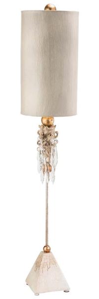 Tischleuchte, Stahl, H 102 cm